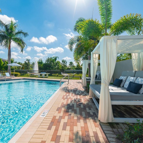 poolside cabanas